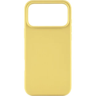 Чехол защитный uBear Touch Mag Case для iPhone 17 Pro Max, MagSafe совместимый, силикон, софт-тач, светло-желтый