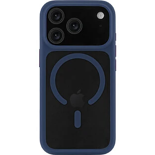 Чехол защитный uBear Shade Case для iPhone 17 Pro, MagSafe совместимый, усиленный, силк-тач, синий