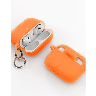 Чехол силиконовый VLP Charm Case для AirPods Pro 3, оранжевый