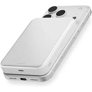 Внешний аккумулятор uBear Strike Power bank 10 000 mAh, PD30W, Qi2.2, белый