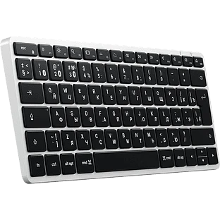 Беспроводная клавиатура Satechi Slim X1 Bluetooth Keyboard-RU. Раскладка - Русская. Цвет: серебристый