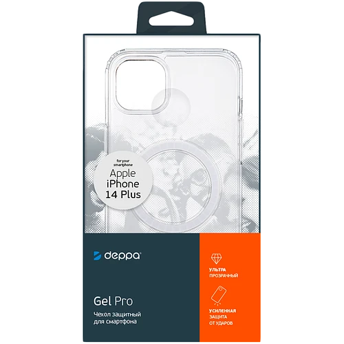 88334, Чехол Gel Pro Magsafe для Apple iPhone 14 Plus (2022)  прозрачный, Deppa, PET UNI