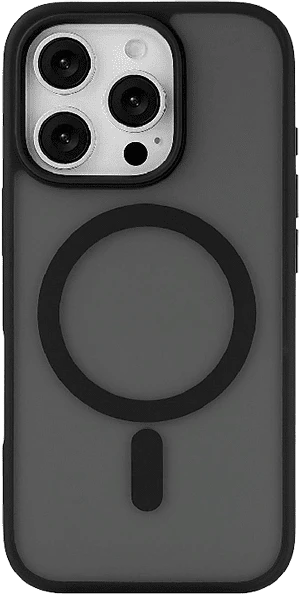Чехол защитный uBear Cloud Mag Case iPhone 16 Pro, силк-тач, черный