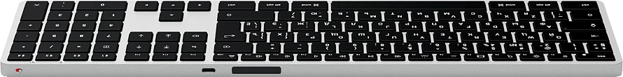 Беспроводная клавиатура Satechi Slim X3 Bluetooth Keyboard-RU. Раскладка - Русская. Цвет: серебристы