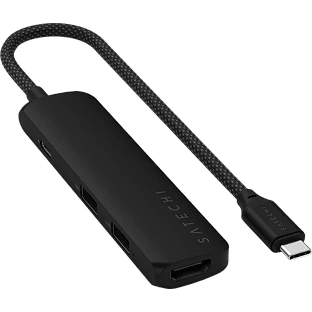 Адаптер Satechi 4-in-1 USB-C Slim Multiport Adapter with 4K HDMI and Fast Data Transfer - Черный