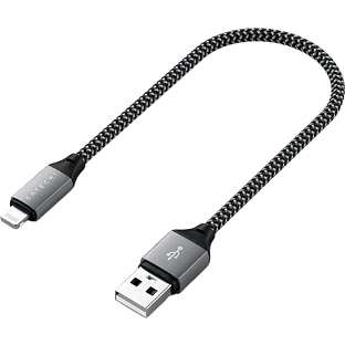 Кабель Satechi USB-A to Lightning Cable, 0.25м, с сертификацией MFI