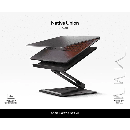 Подставка для ноутбука HOME-STAND-BLK, цвет: черный