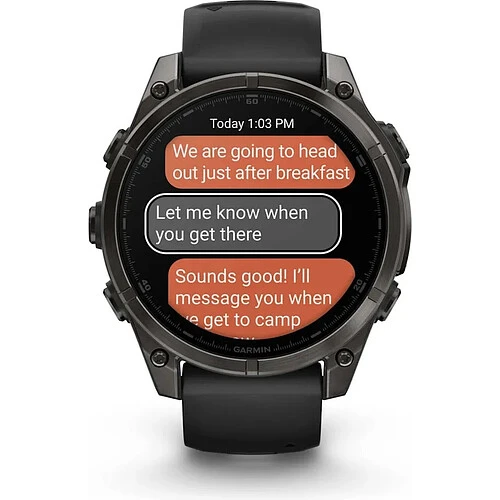 Умные часы Garmin Fenix 8 AMOLED Sapphire 47 мм, Titanium