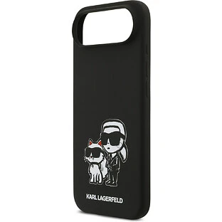 Чехол KARL LAGERFELD для iPhone Air Liquid Silicone Sketch Karl & Choupette Hard Black (MagSafe)