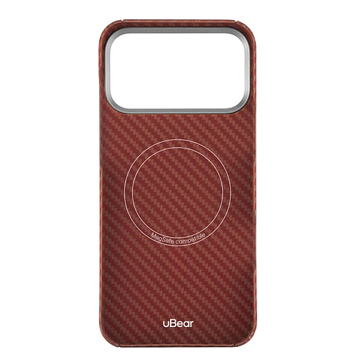 Чехол защитный uBear Supreme Case для iPhone 17 Pro Max, ультратонкий, материал Кевлар, MagSafe совместимый, оранжевый