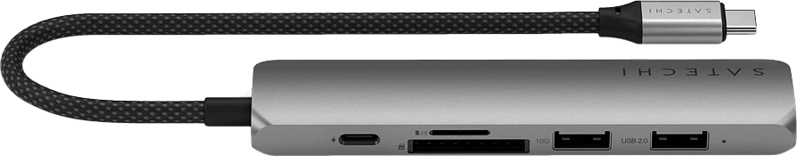Адаптер Satechi 6-in-1 USB-C Slim Multiport Adapter, Space Grey