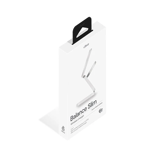 Беспроводное зарядное устройство uBear Balance Slim, 3-в-1, с поддержкой MagSafe, Qi2.2, цвет: серебристый