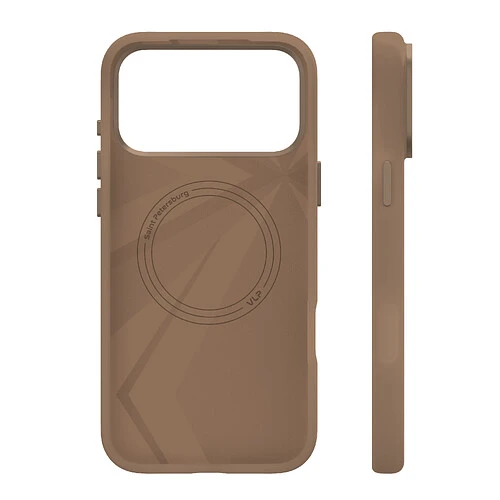 Чехол защитный VLP Aster Pro Case с MagSafe для iPhone 17 Pro Max, мокка