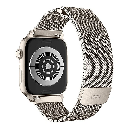 Ремешок Uniq для Apple Watch 41/40/38 mm Dante Strap Mesh Steel Starlight