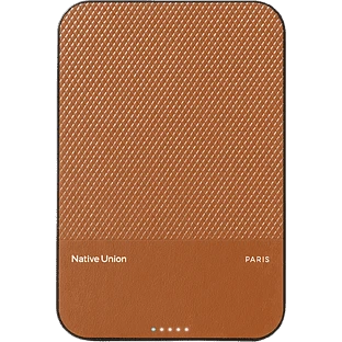 Внешний аккумулятор NATIVE UNION (Re) Classic Power Bank Magnetic Qi2, 5000mAh, цвет: коричневый