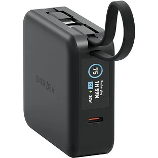 Аккумулятор внешний Energea MagPac MINI Plus, 10000 mAh Magnetic wireless 15W + С 20W +2 C cables and Display Black