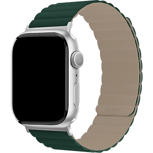Ремешок uBear Mode для Apple Watch M/L (42, 44, 45, 49 мм), силиконовый, зеленый/серый