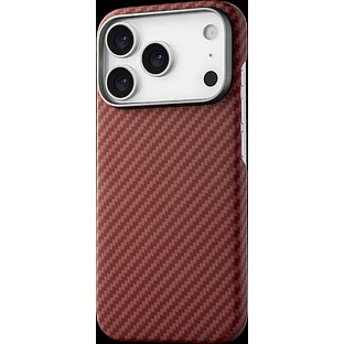 Чехол защитный uBear Supreme Case для iPhone 17 Pro, ультратонкий, материал Кевлар, MagSafe совместимый, оранжевый