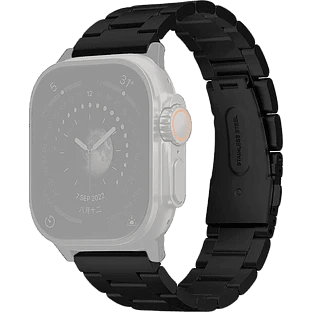 Uniq для Apple Watch 49/45/44/42 mm ремешок OSTA Steel Strap with Self-Adjustable Links Black