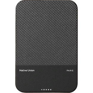 Внешний аккумулятор NATIVE UNION (Re) Classic Power Bank Magnetic Qi2, 5000mAh, цвет: черный