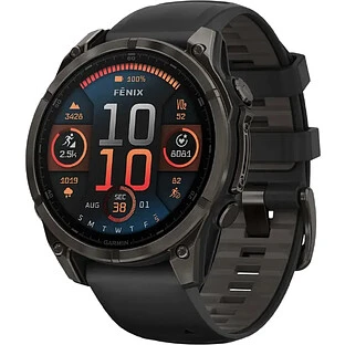 Умные часы Garmin Fenix 8 AMOLED Sapphire 47 мм, Titanium