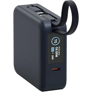 Аккумулятор внешний Energea MagPac MINI Plus, 10000 mAh Magnetic wireless 15W + С 20W +2 C cables and Display Blue