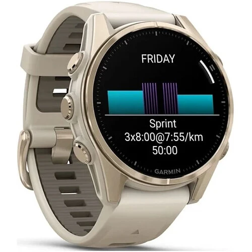 Умные часы Garmin Fenix 8 AMOLED Sapphire 43 мм, Soft Gold