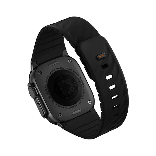 Ремешок Uniq для Apple Watch 49-40 mm FLUO Silicone Rubber Black