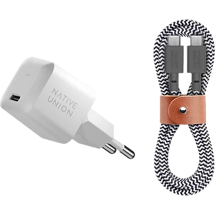 FAST30-CC-WHZEB-EU FAST GAN CHARGER 30W с кабелем USB-C/USB-C , ЗСУ 30W, цвет: белый