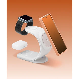 Беспроводное зарядное устройство VLP Powerstand 3 in 1 Qi2 для Apple, белое