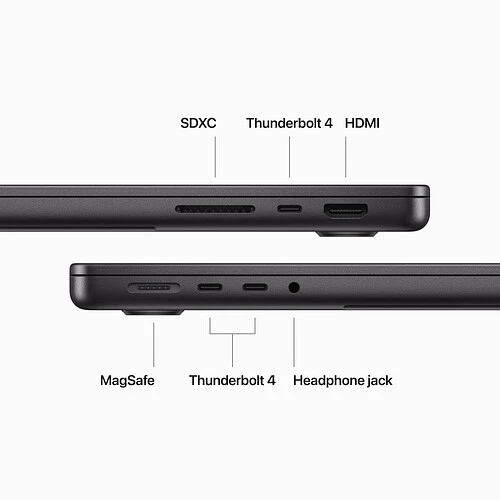 MacBook Pro 14", M3 Pro (12C CPU/18C GPU), 18GB, 1TB, Черный космос