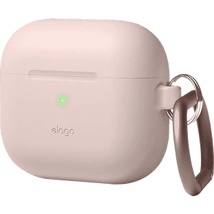 Elago для AirPods 4 чехол Silicone Hang case Sand Pink