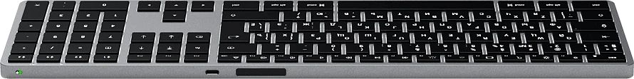 Беспроводная клавиатура Satechi Slim X3 Bluetooth Keyboard. Раскладка - Русская. Цвет: серый космос