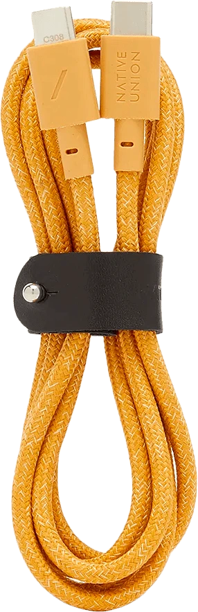 BELT CABLE TYPE-C  кабель зарядный USB-C/USB-C   60W  длина 1 2 м.  цвет: крафт