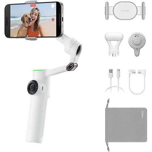 Стабилизатор для мобильного телефона Insta360 Flow 2 PRO Creator Bundle (Белый)