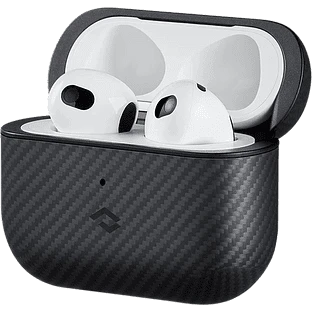 Защитный чехол PITAKA MagEZ с MagSafe Чёрный для AirPods (Gen3)