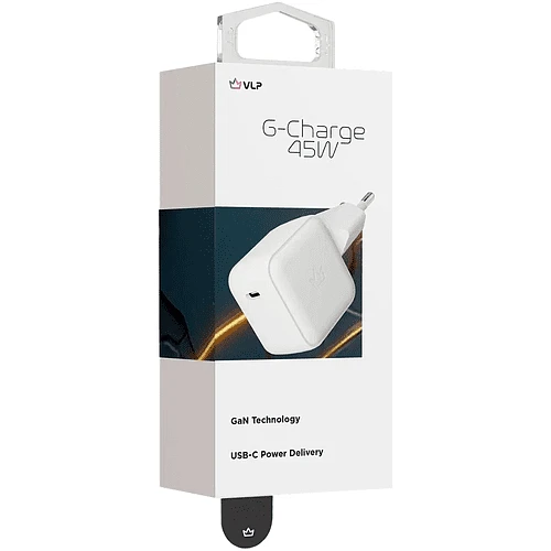 Сетевое зарядное устройство VLP G-Charge 45Вт USB-C, PD, QC, белый