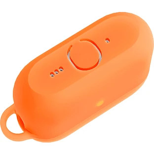 Чехол силиконовый VLP Charm Case для AirPods Pro 3, оранжевый