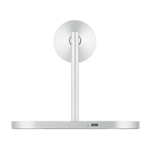 Беспроводное зарядное устройство uBear Stage Ultra, 3-в-1, с поддержкой MagSafe, Qi2.2 (35W), серебристый