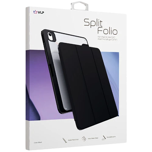 Чехол защитный "vlp" Split Folio для iPad Air M2/M3/M4 (13''), черный