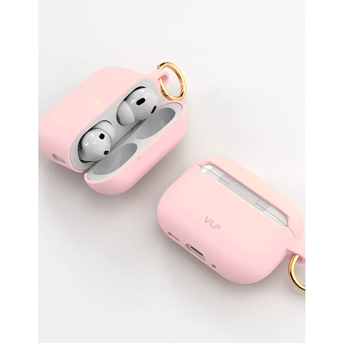 Чехол силиконовый VLP Grase Case для AirPods Pro 3, розовый