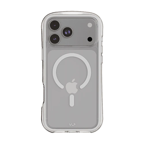 Чехол защитный VLP Bubble Case с MagSafe для iPhone 17 Pro Max, белый