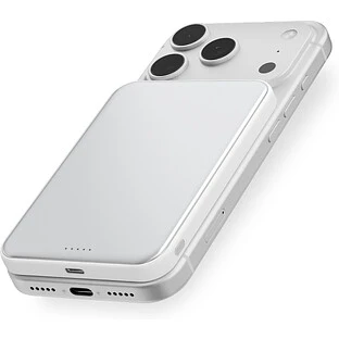 Внешний аккумулятор uBear Strike Power bank 5 000 mAh, PD30W, Qi2.2, белый