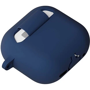 Чехол защитный VLP Charm Case для AirPods 4, темно-синий