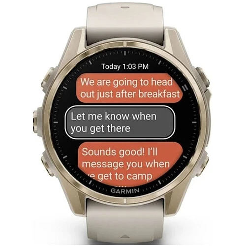 Умные часы Garmin Fenix 8 AMOLED Sapphire 43 мм, Soft Gold