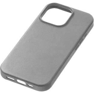 Чехол защитный uBear Capital Case для iPhone 16 Pro Max, натуральная кожа, MagSafe совместимый, серый