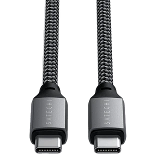 Кабель Satechi USB-C to USB-C 100W Charging Cable, Space Gray, 2м
