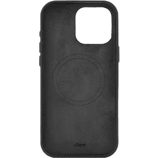 Чехол защитный uBear Capital Case для iPhone 16 Pro Max, натуральная кожа, MagSafe совместимый, черный