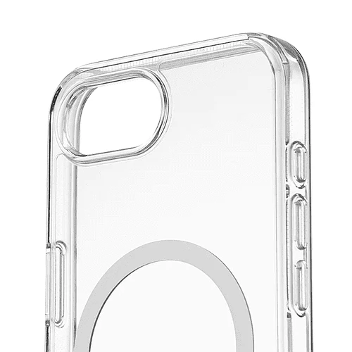 Чехол защитный uBear Real Mag Case для iPhone 16e, MagSafe совместимый, усиленный, прозрачный