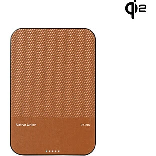 Внешний аккумулятор NATIVE UNION (Re) Classic Power Bank Magnetic Qi2, 5000mAh, цвет: коричневый